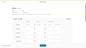 The student's Submit hours form at a weekly cadence. There are 7 daily slots open for the student to enter the hours they participated in the opportunity.